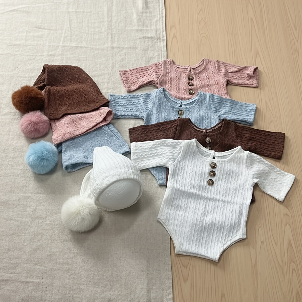 Infant Photography Props Outfit - الوليد التصوير الدعائم رومبير طويل الذيل