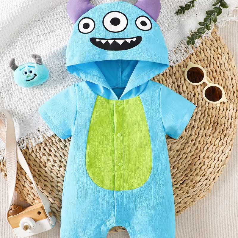 بدلة رومبير للأطفال حديثي الول - مراجعة Cotton Baby Onesies Zipper وسعره