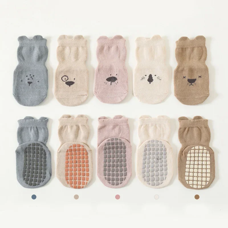 3/5 أزواج من الجوارب الأرضية غ - مراجعة Unisex Baby Socks Non Slip وسعره