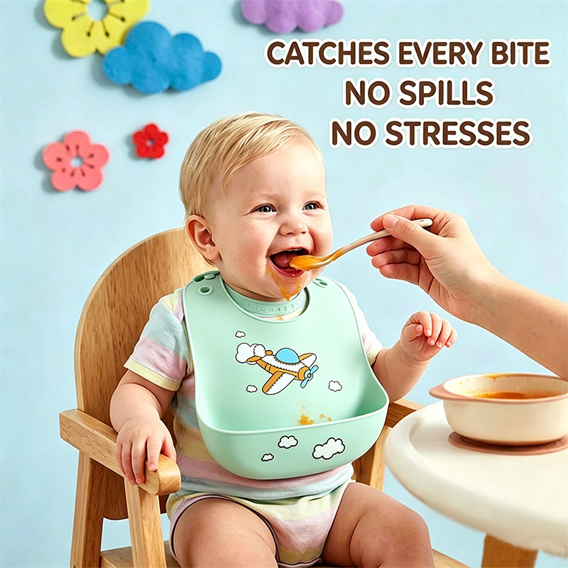 مريلة تغذية للأطفال من السيليك - مراجعة Waterproof Baby Bibs Silicone وسعره