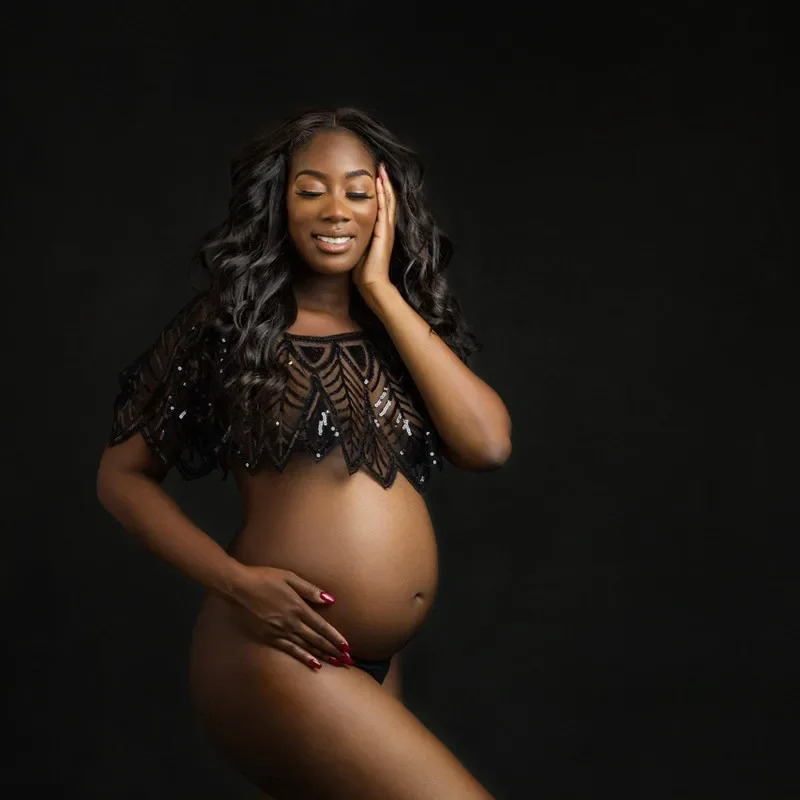 الأمومة التصوير كيب الترتر قمم - مراجعة Maternity Wear وسعره