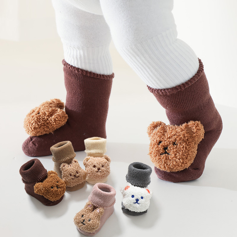جوارب أطفال سميكة من الصوف الم - مراجعة Unisex Baby Socks Non Slip وسعره
