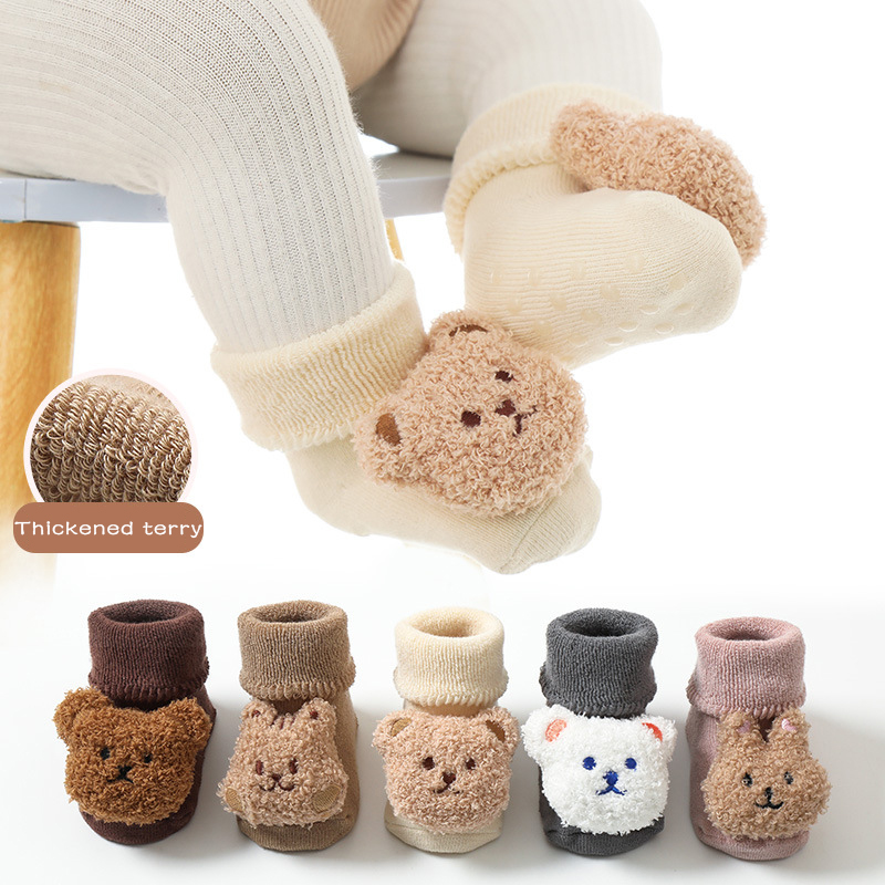 جوارب أطفال سميكة من الصوف الم - مراجعة Unisex Baby Socks Non Slip وسعره
