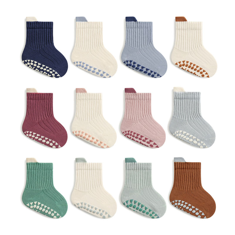 3 أزواج من الجوارب القطنية للأ - مراجعة Unisex Baby Socks Non Slip وسعره