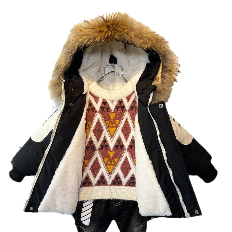 معطف شتوي للأولاد سترة مبطنة ج - مراجعة Toddler Boy Winter Fleece Jacket وسعره