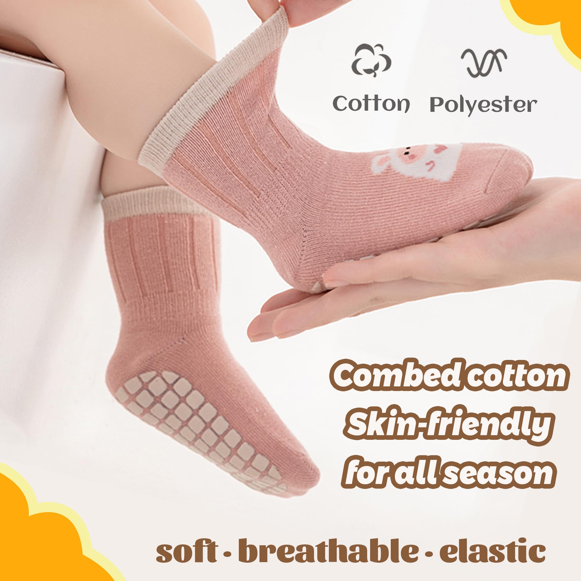 جوارب غير قابلة للانزلاق للأطف - مراجعة Unisex Baby Socks Non Slip وسعره