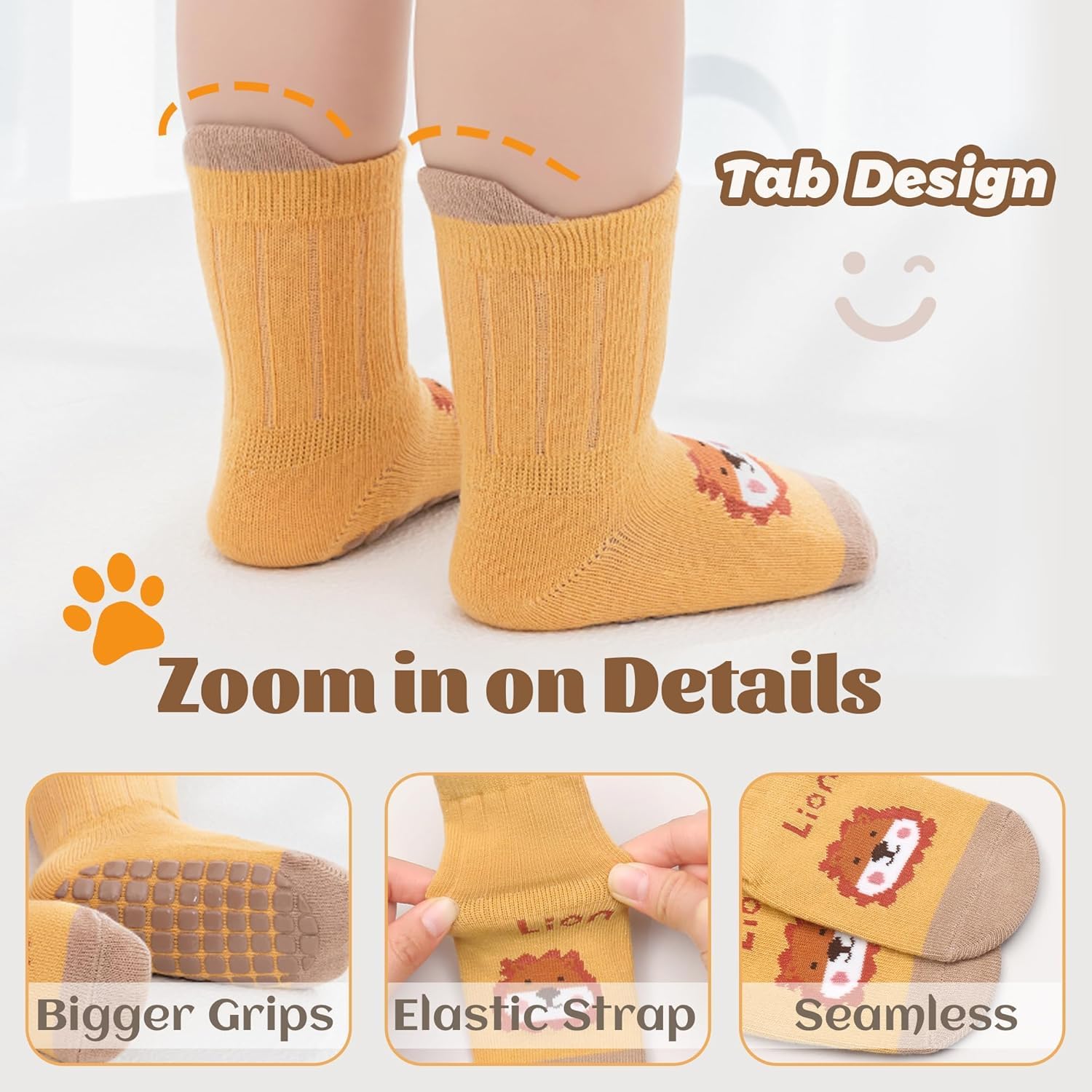 جوارب غير قابلة للانزلاق للأطف - مراجعة Unisex Baby Socks Non Slip وسعره