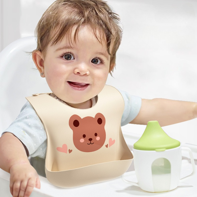 مرايل أطفال مقاومة للماء من ال - مراجعة Waterproof Baby Bibs Silicone وسعره