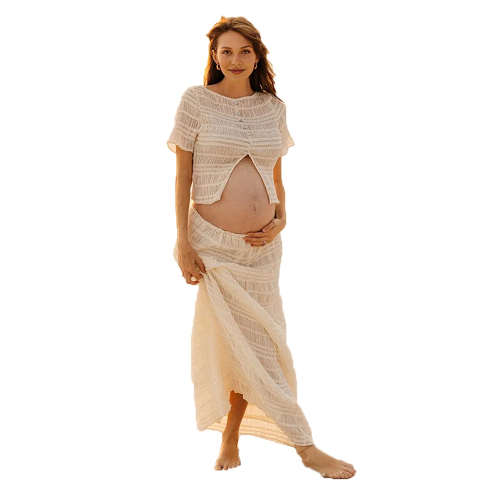 الأمومة التقطت الصور الزي المح - مراجعة Maternity Wear وسعره