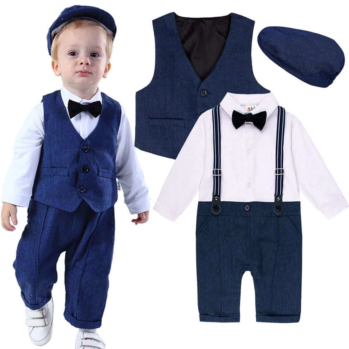 طقم ملابس للأطفال الذكور لحفلا - مراجعة Baby Boy Suit Set Baptism وسعره