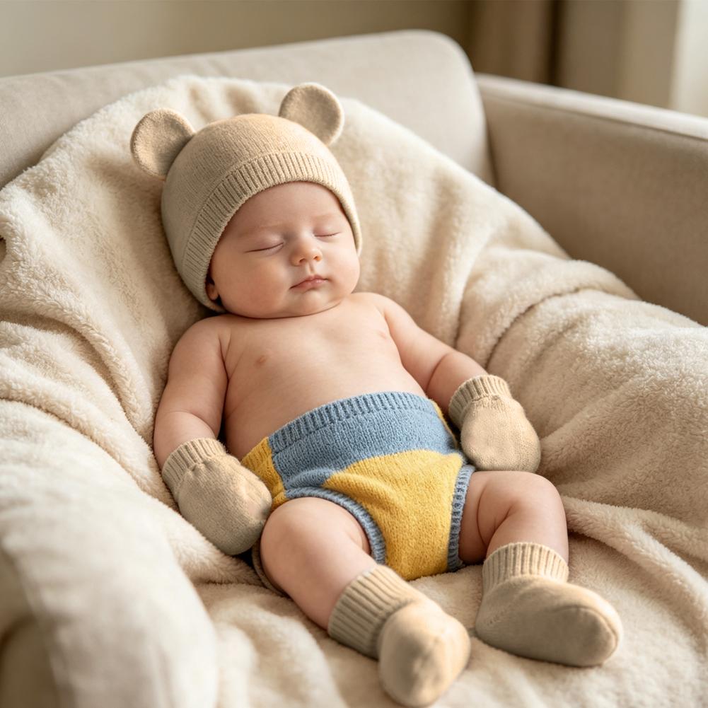 واقيات أقدام للمواليد الجدد، ط - مراجعة Infant Beanie Hat With Ears وسعره