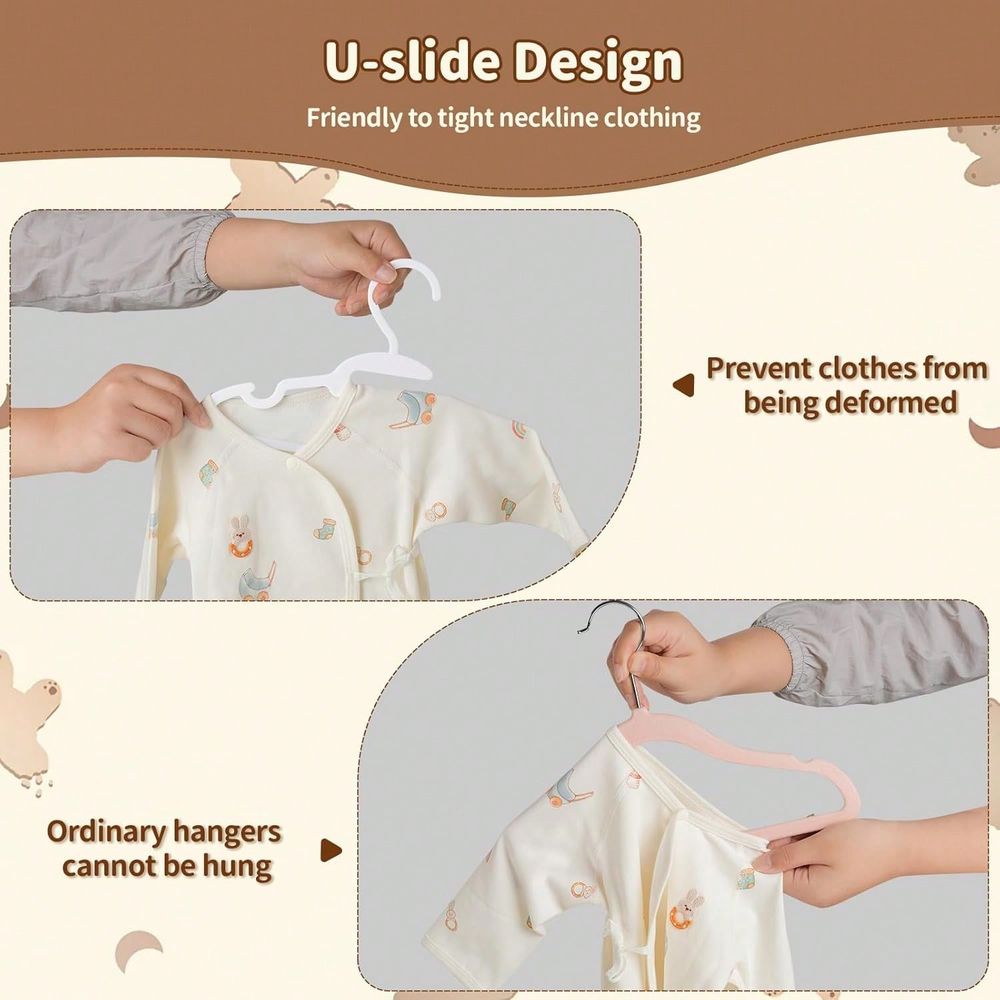 70 100 قطعة من شماعات الأطفال  - مراجعة Baby Clothes وسعره