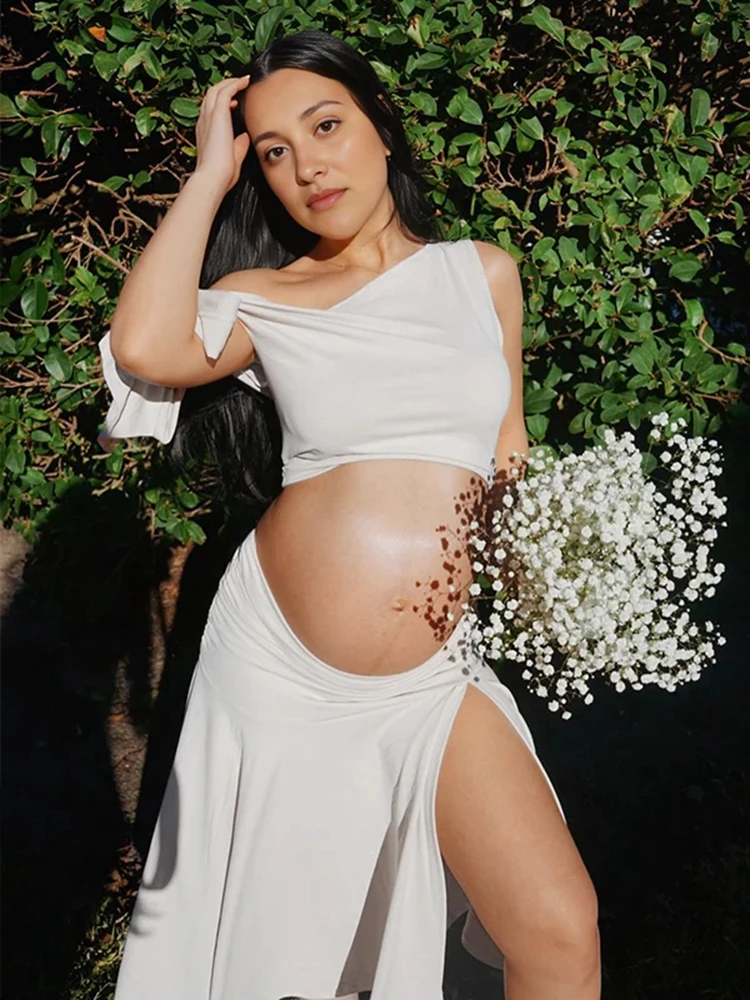 قبالة الكتف فساتين للحمل التقط - مراجعة Maternity Wear وسعره